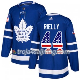 Toronto Maple Leafs tröja Morgan Rielly 44 Adidas 2017-2018 Blå USA Flag Fashion Authentic - NHL Tröjor Herr